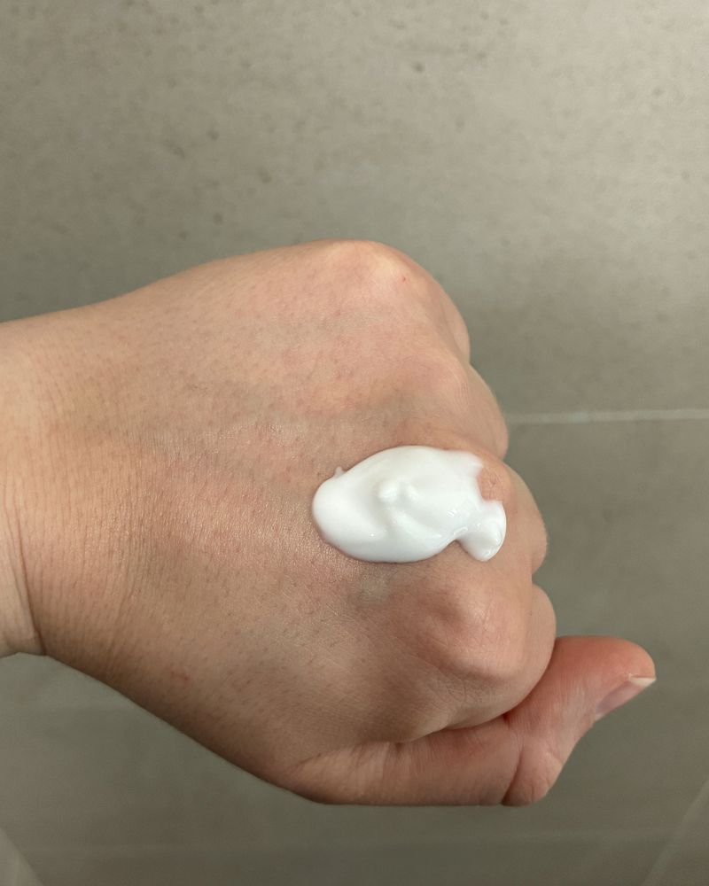 Lotion on the back of my hand